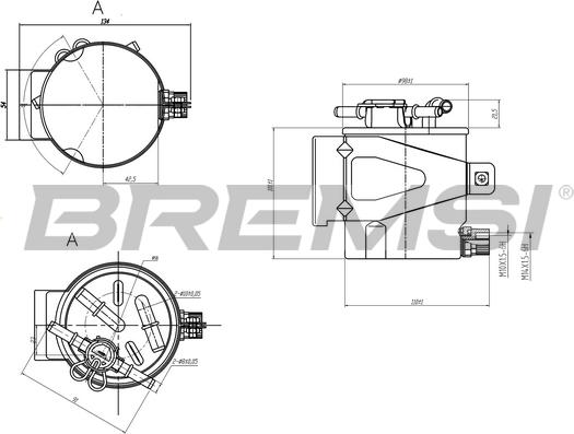 Bremsi FE0388 - Filtro carburante autozon.pro