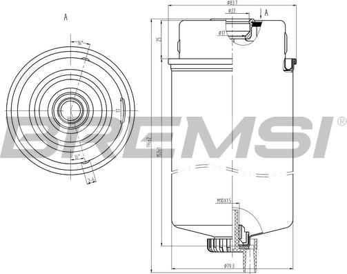 Bremsi FE0387 - Filtro carburante autozon.pro