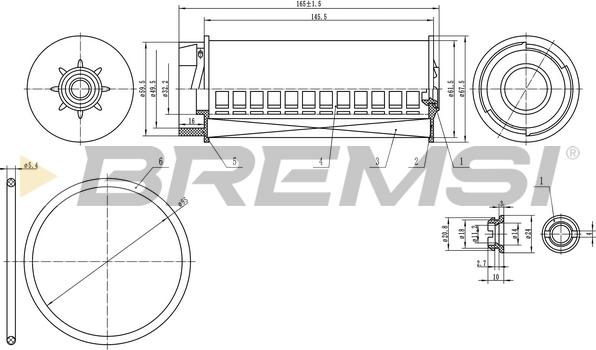 Bremsi FE0334 - Filtro carburante autozon.pro