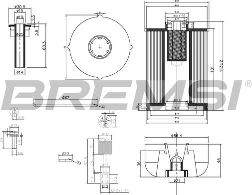 Bremsi FE0337 - Filtro carburante autozon.pro