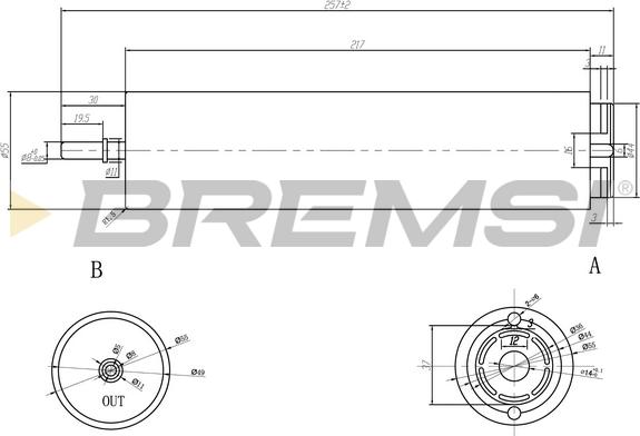 Bremsi FE0374 - Filtro carburante autozon.pro