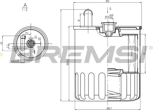 Bremsi FE0370 - Filtro carburante autozon.pro