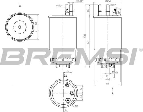 Bremsi FE0373 - Filtro carburante autozon.pro