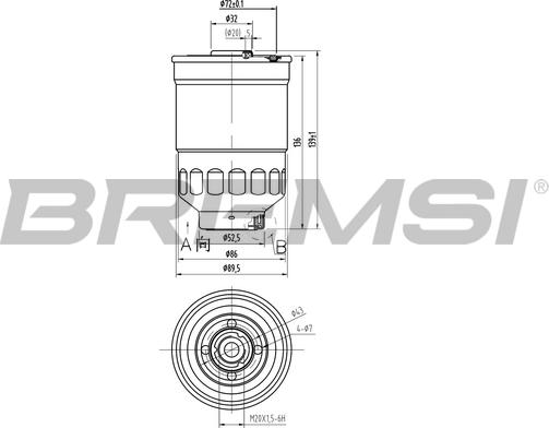 Bremsi FE0797 - Filtro carburante autozon.pro