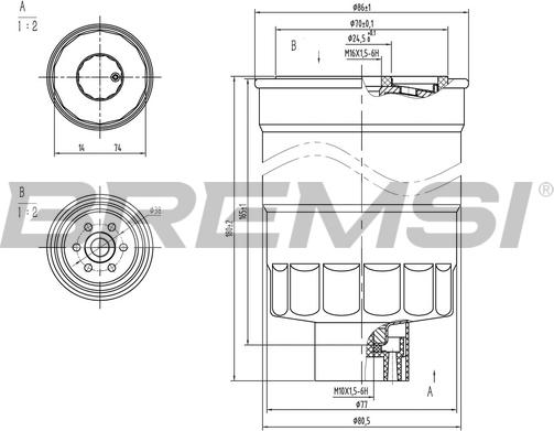 Bremsi FE0789 - Filtro carburante autozon.pro