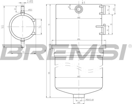 Bremsi FE0788 - Filtro carburante autozon.pro