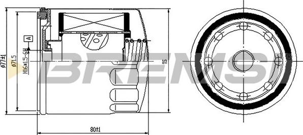 Bremsi FE1497 - Filtro carburante autozon.pro