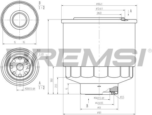 Bremsi FE1477 - Filtro carburante autozon.pro