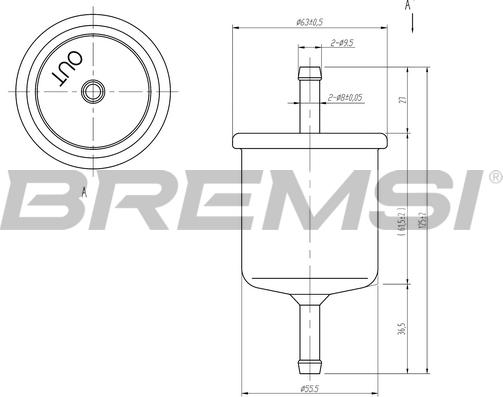 Bremsi FE1514 - Filtro carburante autozon.pro