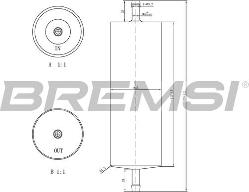 Bremsi FE1520 - Filtro carburante autozon.pro