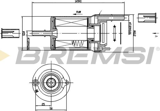 Bremsi FE1018 - Filtro carburante autozon.pro