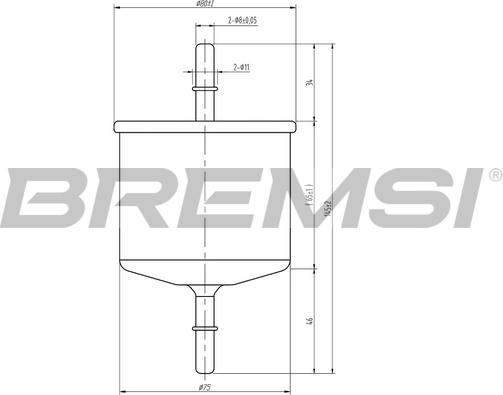 Bremsi FE1887 - Filtro carburante autozon.pro