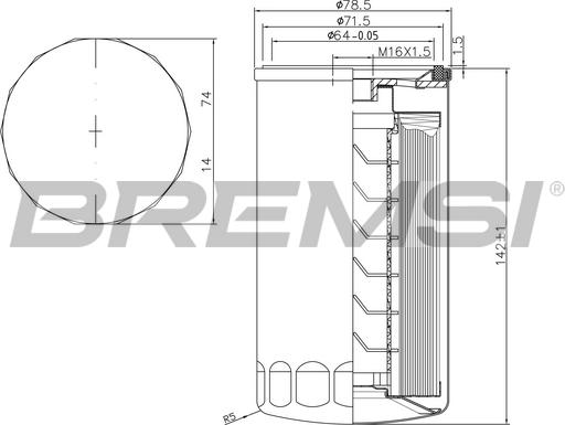 Bremsi FE1314 - Filtro carburante autozon.pro