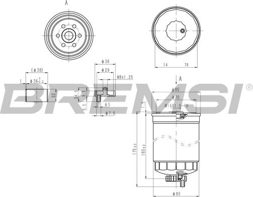 Bremsi FE1316 - Filtro carburante autozon.pro