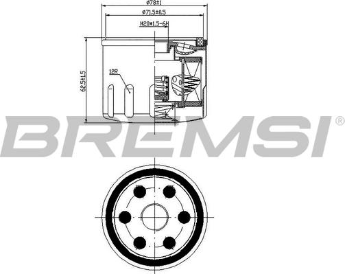 Bremsi FL0277 - Filtro olio autozon.pro