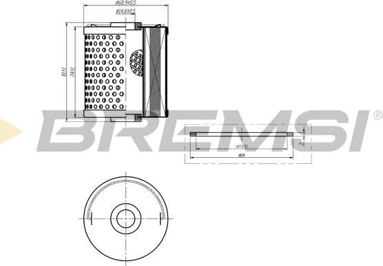 Bremsi FL1395 - Filtro olio autozon.pro