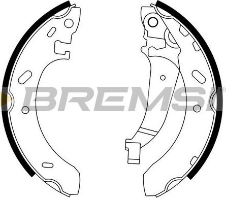 Bremsi GF4698 - Kit ganasce freno autozon.pro