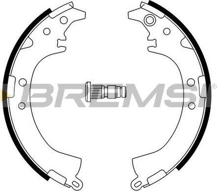 Bremsi GF0948 - Kit ganasce freno autozon.pro