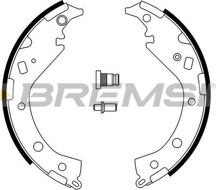 Bremsi GF0954 - Kit ganasce freno autozon.pro