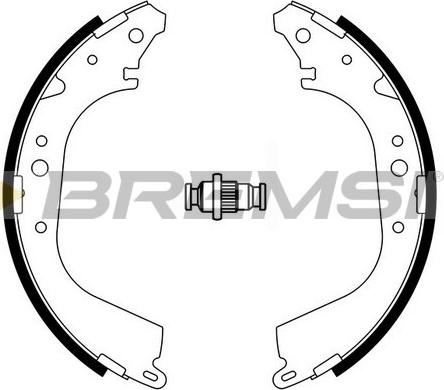 Bremsi GF0937A - Kit ganasce freno autozon.pro