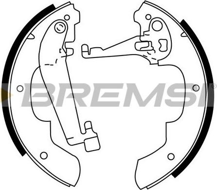 Bremsi GF0445 - Kit ganasce freno autozon.pro