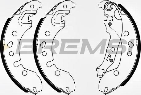 Bremsi GF0448 - Kit ganasce freno autozon.pro