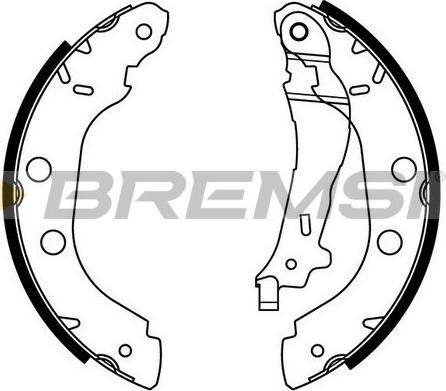 Bremsi GF0407 - Kit ganasce freno autozon.pro