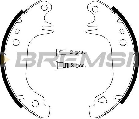 Bremsi GF0414 - Kit ganasce freno autozon.pro