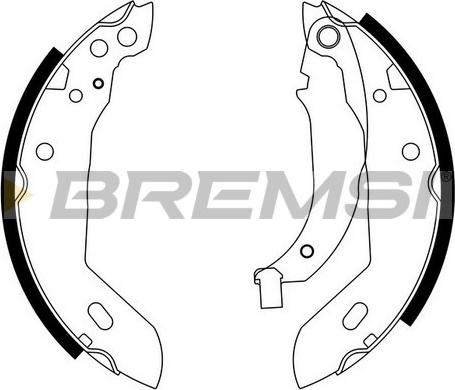 Bremsi GF0411 - Kit ganasce freno autozon.pro