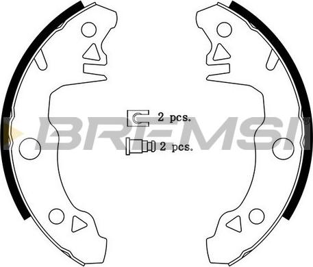 Bremsi GF0413 - Kit ganasce freno autozon.pro