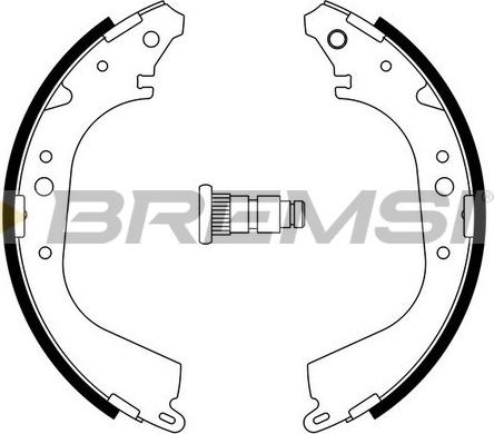 Bremsi GF0555A - Kit ganasce freno autozon.pro