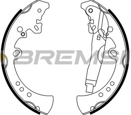 Bremsi GF0516 - Kit ganasce freno autozon.pro