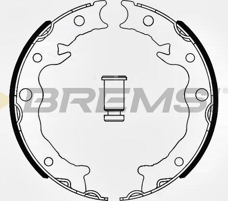 Bremsi GF0645 - Kit ganasce, Freno stazionamento autozon.pro