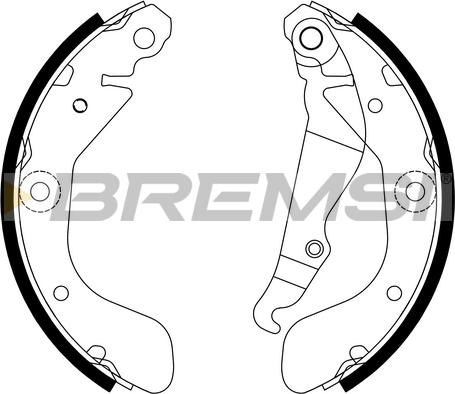 Bremsi GF0635 - Kit ganasce freno autozon.pro