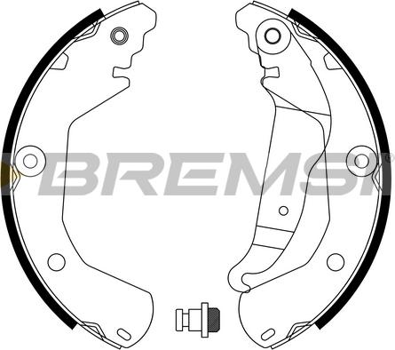 Bremsi GF0636 - Kit ganasce freno autozon.pro