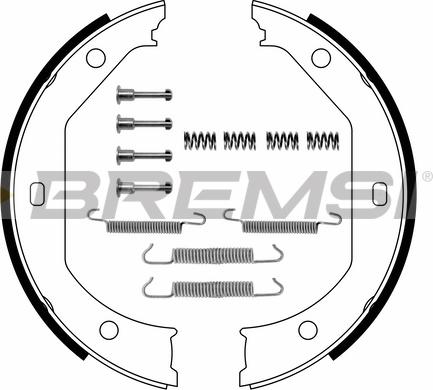 Bremsi GF0080-1 - Kit ganasce, Freno stazionamento autozon.pro