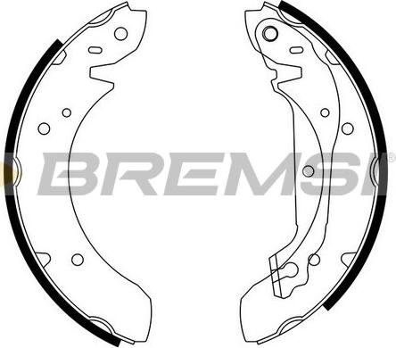 Bremsi GF0195 - Kit ganasce freno autozon.pro