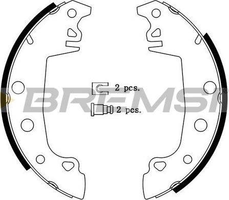 Bremsi GF0149 - Kit ganasce freno autozon.pro