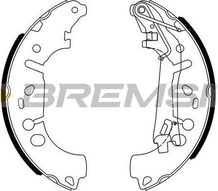 Bremsi GF0146 - Kit ganasce freno autozon.pro