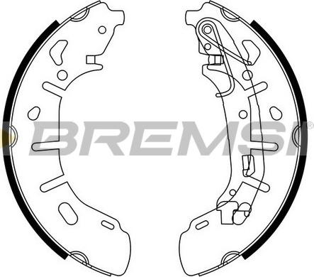 Bremsi GF0148 - Kit ganasce freno autozon.pro