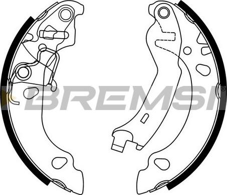 Bremsi GF0151 - Kit ganasce freno autozon.pro