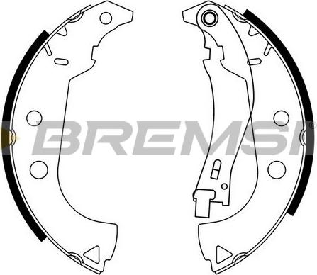 Bremsi GF0164 - Kit ganasce freno autozon.pro