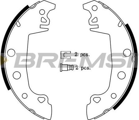 Bremsi GF0104 - Kit ganasce freno autozon.pro