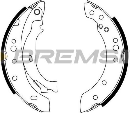 Bremsi GF0108 - Kit ganasce freno autozon.pro