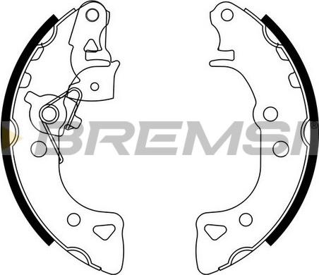 Bremsi GF0103-1 - Kit ganasce freno autozon.pro