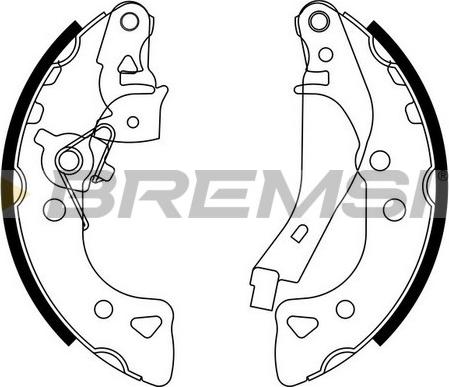 Bremsi GF0103-2 - Kit ganasce freno autozon.pro