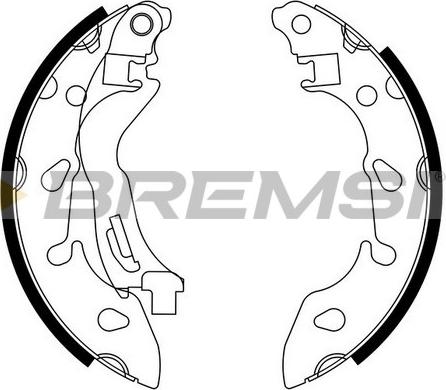 Bremsi GF0189 - Kit ganasce freno autozon.pro