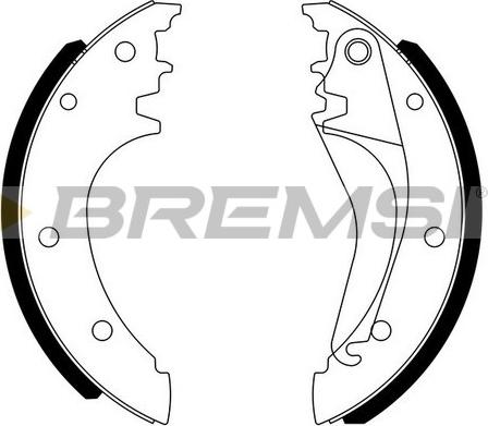 Bremsi GF0185 - Kit ganasce freno autozon.pro