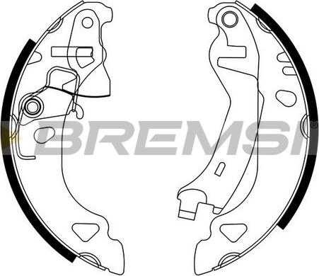 Bremsi GF0174 05/10 - Kit ganasce freno autozon.pro