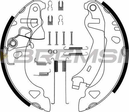 Bremsi GF0174-1 - Kit ganasce freno autozon.pro